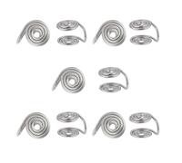Hobbspring Boucles d'oreilles à pression pour chéloïdes - En spirale - Sans trou d'oreille - En acier inoxydable 304 - Boucles d'oreilles de compression réglables - Pour femme, Acier inoxydable