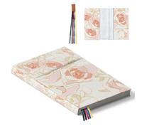 Hobbspring Couvertures de livre roses pour livres reliés 32x22cm Protection de livre en rose réglable avec marque-page Couverture de livre de poche pour roman, cahier, bible, cadeau pour bibliophile