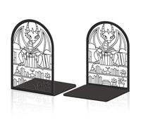 Hobbspring Lot de 2 serre-livres décoratifs en métal motif dragons fantaisie pour livres lourds, porte-livres robustes, plus grands, utilisés sur le bureau, pour la maison ou l'école