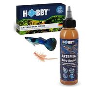Hobby Aquaristik Artemia Baby Liquid I 125 ml I Concentré liquide de zooplancton idéal pour l'élevage de jeunes poissons I Source de nourriture pour poissons d'aquarium I Pour aquariums d'eau douce et