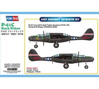 HobbyBoss Kit de modélisme en plastique P-61C Black Widow 1/72 Multicolore