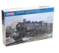 Hobby Boss- German Dampflokomotive Kit de modélisation en Plastique « Locomotive à Vapeur Allemande BR86 », HY82914, Gris, 1:72 Scale