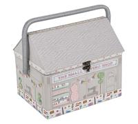 Hobby Gift Boîte de rangement d’artisanat de couture de nouveauté, boutique d’appliqués, brodée, Haby Notions