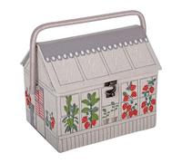 Hobby Gift Boîte de rangement fantaisie pour loisirs créatifs et couture, brodée, motif serre à fraises