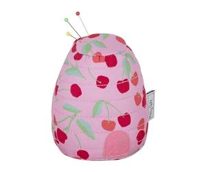 Hobby Gift Coussin à Épingles Ruche - Pique-Épingles Couture Original pour Accessoires de Couture et Loisirs Créatifs, Tissu 100% Coton - 8.5 x 8.5 x 11cm, Cerise