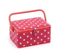 Hobby Gift : Couture Boîte ( M): Rouge Spot: Article Taille: (D / W/H )