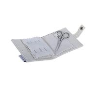 Hobby Gift Étui à aiguilles - 5 aiguilles à coudre 4 épingles de sécurité 3 épingles et ciseaux inclus - 100% coton - 2,5 x 9,5 x 11,5 cm - Fraises naturelles