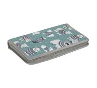 Hobby Gift Étui à aiguilles interchangeable - Poches pour accessoires de crochets - Étui rigide à fermeture éclair 100% coton - 2 x 17,2 x 28,5 cm - Woolly Pully