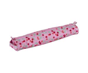 Hobby Gift Étui pour Aiguilles à Tricoter - Trousse de Rangement pour Aiguilles, Crochets et Accessoires, Trousse Polyvalente 100% Coton - 12 x 41 x 7.5cm, Cerise