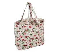 Hobby Gift Sac Artisanal à Cordon - Fourre-Tout de Rangement en Laine, Porte-Fil 100% Coton 43 x 29 x 17 cm - des Fraises