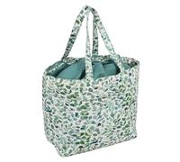 Hobby Gift Sac Artisanal à Cordon - Fourre-Tout de Rangement en Laine, Porte-Fil 100% Coton 43 x 29 x 17 cm - Eucalyptus