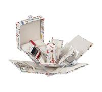 Hobby Gift Kit de couture rempli - Carré de style victorien - 10,5 x 10,5 x 12,5 cm - Haby Notions