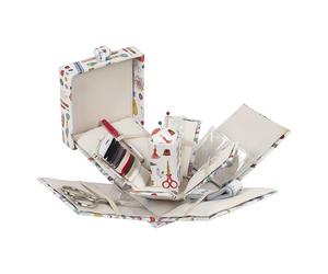 Hobby Gift Kit de couture rempli - Carré de style victorien - 10,5 x 10,5 x 12,5 cm - Haby Notions