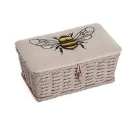 Hobby Gift Petit panier de rangement tissé en lin motif abeille