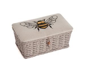 Hobby Gift Petit panier de rangement tissé en lin abeille