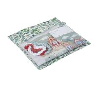 Hobby Gift Pochette Plate pour Projet Point de Croix, Sac de Rangement pour Broderie, Papercraft et Cartes, Étui Imperméable pour Accessoires Tricot et Crochet, 28 x 0,5 cm, Eucalyptus