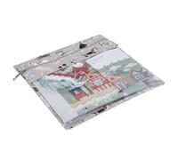 Hobby Gift Pochette de Projet Plate - Needlecraft Papercraft Cartes de vœux Rangement de Couture - Étanche sécurisée - 28 x 28 x 0,5 cm - Chiens Gris