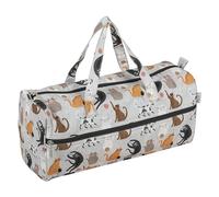 Hobby Gift Sac de rangement pour projets d'aiguilles à tricoter — motif chats