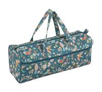 Sac à ouvrage pour tricot - Motif Oiseaux - Hobby Gift (14,5 x 45 x 16,5 cm)(...) - Vert