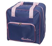 Hobby Gift Sac de Transport rembourré en Polyester pour surjeteuse - Poches pour Accessoires supplémentaires (h/l/h) 39 x 32 x 36 cm, Bleu Marine et Rose, Bleu/Rose, (d/w/h) 39 x 32 x 36cm., Moderne
