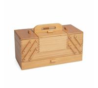 Hobby Gift Sewing Box Cantilever Wood 4 Tier