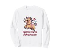 Hobby Horse Adventures, Mignon Poney Kawaii pour Enfants Sweatshirt