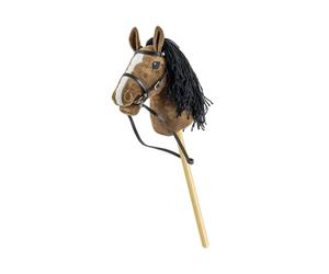 Hobby horse cheval bâton plus marron foncé