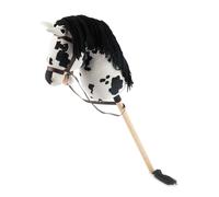Hobby Horse - Cheval Bâton Taille M Pie Noir TU
