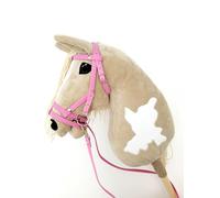 Hobby Horse Cheval de hobby Grand format A3 (cheval sur un bâton) (beige)