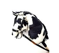 Hobby Horse Cheval de hobby Grand format A3 (cheval sur un bâton) (noir et blanc)