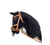 Hobby Horse Grand A3 (cheval sur bâton) avec licol comme sur la photo (noir)