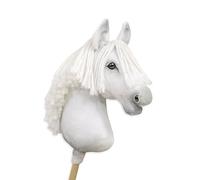Hobby Horse Grand Cheval sur bâton Premium - Blanc A3