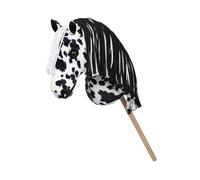 LeMieux Hobby Horse Dakota - Appaloosa noir et blanc - Tête réaliste - Parfait pour les enfants