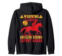 Hobby Horse Rider English Expert Ahead English Riding Horse Sweat à Capuche