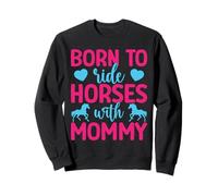 Hobby Horse Rider Horses with Mommy English Riding Horse Sweatshirt
