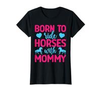 Hobby Horse Rider Horses with Mommy English Riding Horse T-Shirt