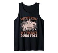 Hobby Horse Rider My Heart Runs Free English Riding Horse Débardeur