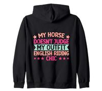 Hobby Horse Rider My Outfit Chic English Riding Horse Sweat à Capuche
