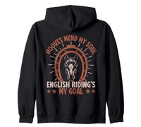 Hobby Horse Rider Riding´s My Goal English Riding Horse Sweat à Capuche