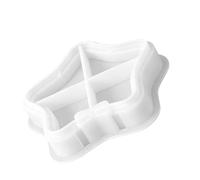 Hobby Moule en silicone Motif étoile Taille S | Moule à moulage à quatre sections, plâtre, savon, organisateur décoratif pour la maison