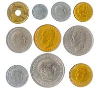 Hobby of Kings - 10 Espana Espagne Coins Pesetas Peseta centimos Avant l’Euro Coins 1939-2001. Choix Parfait pour Votre Tirelire, Porte-Monnaie ET Album pour LA Monnaie