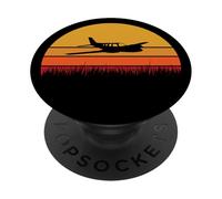 Hobby Pilot Avion de ligne pour avion de ligne PopSockets PopGrip Adhésif