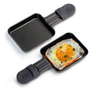 HobbyTech - Coupelle à raclette avec revêtement anti-adhésif 18x9cm [Lot de 2] Noir