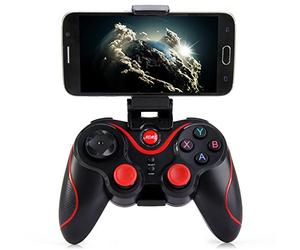 Hobby Tech - Manette de Jeux sans Fil Bluetooth Android - Noir/Rouge