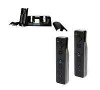 Hobby Tech - Manettes de jeu type Wiimote avec 2 Batteries + Chargeur - Noir Contenu 2 Manettes de jeu type Wiimote pour Wii et