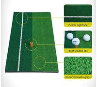 Hobby Tech Mini Tapis De Golf Entraînement Driver Practice Putting Avec Tee Caoutchouc 60 X 30 Cm Vert