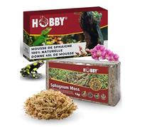 Hobby Terraristik Sphagnum Moss I 1 kg I Substrat Tropical pour terrariums et orchidées I 100% Naturelle et sans additifs Chimiques I Mousse pour Augmenter l'humidité de l'air