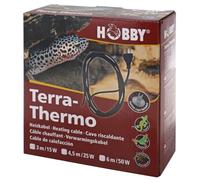 HOBBY Terraristik Terra-Thermo Câble chauffant pour terrariums I 6 m 50 W I Câble chauffant pour régulation de la température I Double revêtement en silicone et étanche I Chauffage de terrarium pour