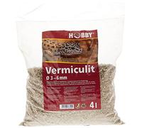 Hobby Vermiculit Substrat pour Reptile/Amphibien 3-6 mm 4 L
