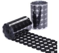 hobbyant Lot de 1000 crochets auto-adhésifs pour pièces de monnaie de 20 mm, points auto-adhésifs solides pour la maison, l'école et le bureau (noir)